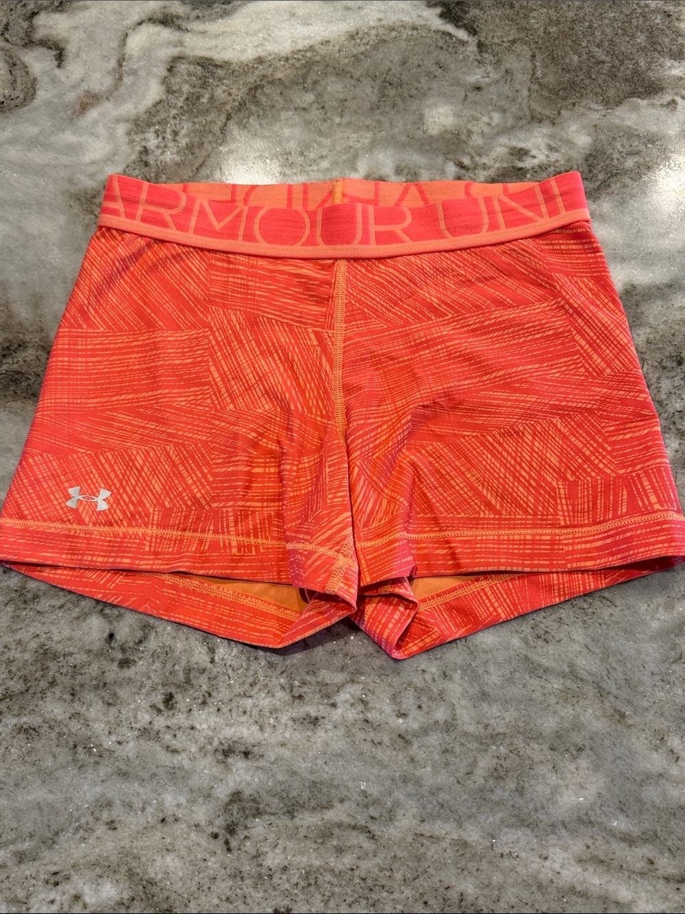 Under Armour Women's Orange-Red Performance Shorts